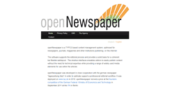 Desktop Screenshot of opennewspaper.org